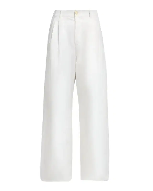 Jil Sander Pleated Cotton Wide-Leg Trousers