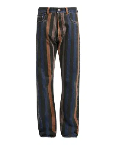 Versace Jeans Couture Men's Striped Cotton Straight-Leg Jeans | Thumbnail 1