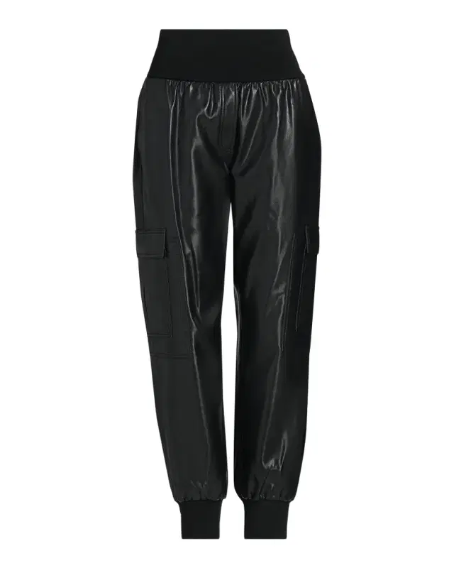 Likely Giles Faux-Leather Crop Pants
