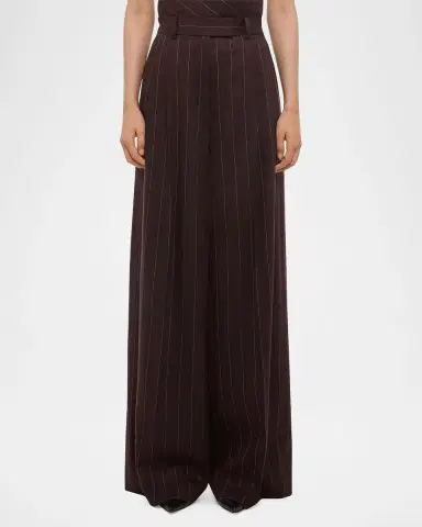 Helmut Lang Double-Pleated Wide-Leg Trousers | Thumbnail 4 Helmut Lang Double-Pleated Wide-Leg Trousers | Thumbnail 4