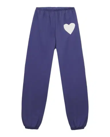 KatieJ NYC Girl's Shane Heart Graphic Sweatpants, Size S- | Thumbnail 1