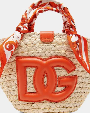 Dolce & Gabbana Majolica Arancio-Print Straw Bucket Bag | Thumbnail 6 Dolce & Gabbana Majolica Arancio-Print Straw Bucket Bag | Thumbnail 6