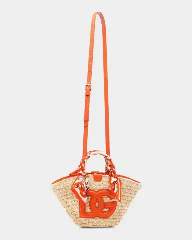 Dolce & Gabbana Majolica Arancio-Print Straw Bucket Bag | Thumbnail 7 Dolce & Gabbana Majolica Arancio-Print Straw Bucket Bag | Thumbnail 7
