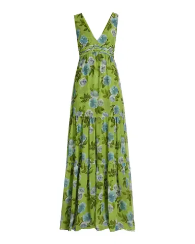 SACHIN & BABI Emilie Floral Chiffon A-Line Gown | Thumbnail 1