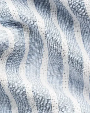 Eton Men 's Structure Striped Linen Button-Front Shirt | Thumbnail 8 Eton Men 's Structure Striped Linen Button-Front Shirt | Thumbnail 8