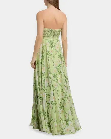 SACHIN BABI Ames Floral Embellished Strapless Gown | Thumbnail 3