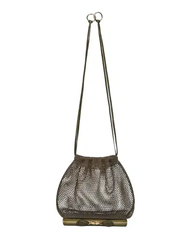 Alaïa Le Pochon Fishnet Crossbody Bag | Thumbnail 1