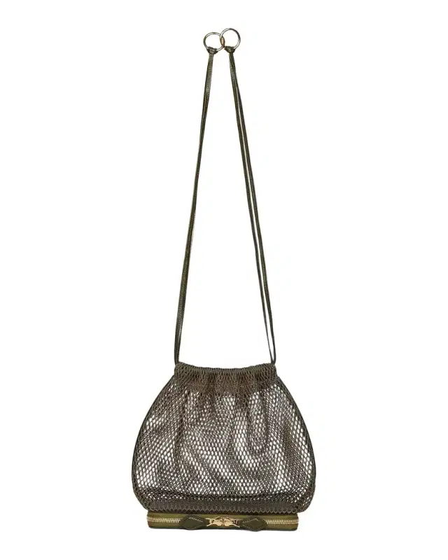 ALAÏA Le Pochon Fishnet Crossbody Bag