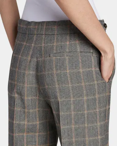 Stella McCartney Check Wool Slim Pants | Thumbnail 5 Stella McCartney Check Wool Slim Pants | Thumbnail 5