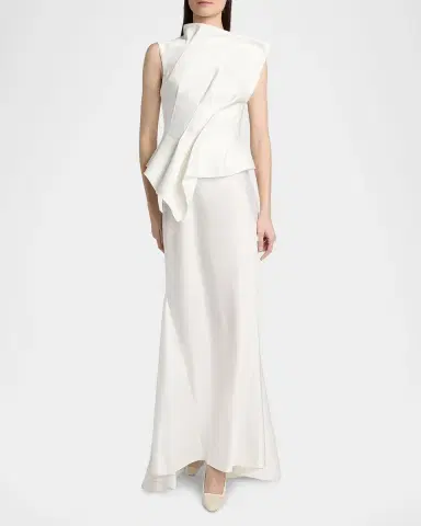 ACLER Forever Young Harty Satin Draped Gown | Thumbnail 4 ACLER Forever Young Harty Satin Draped Gown | Thumbnail 4