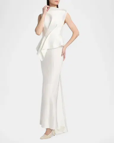 ACLER Forever Young Harty Satin Draped Gown | Thumbnail 7 ACLER Forever Young Harty Satin Draped Gown | Thumbnail 7