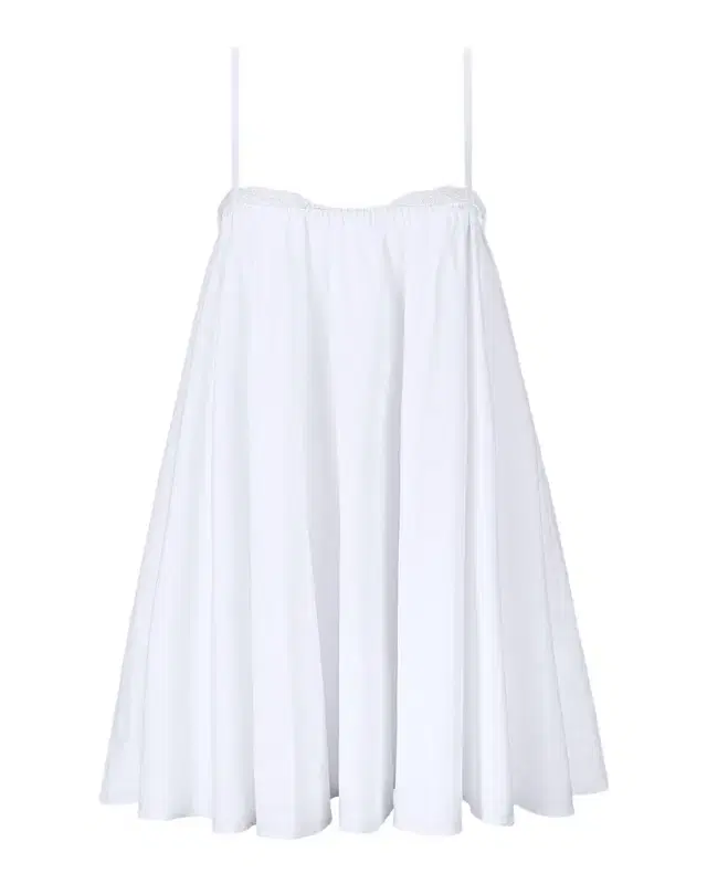 STAUD Cecily Stretch-Cotton Babydoll Mini Dress