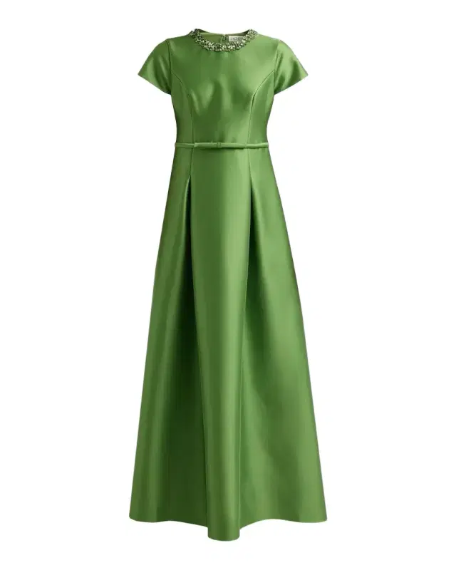 SACHIN BABI Blythe Embellished-Neck A-Line Gown