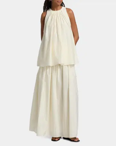 Loulou de Saison Liao Sleeveless Pleated Blouse | Thumbnail 2 Loulou de Saison Liao Sleeveless Pleated Blouse | Thumbnail 2