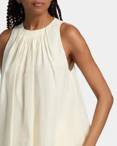 Loulou de Saison Liao Sleeveless Pleated Blouse | Thumbnail 5 Loulou de Saison Liao Sleeveless Pleated Blouse | Thumbnail 5