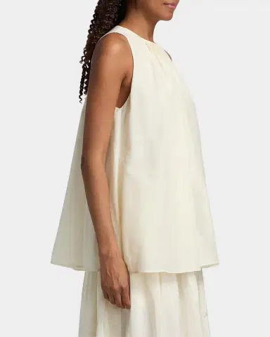 Loulou de Saison Liao Sleeveless Pleated Blouse | Thumbnail 7 Loulou de Saison Liao Sleeveless Pleated Blouse | Thumbnail 7