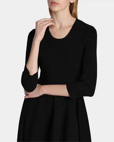 Stella McCartney Compact Knit Fit-And-Flare Knee-Length Dress | Thumbnail 5