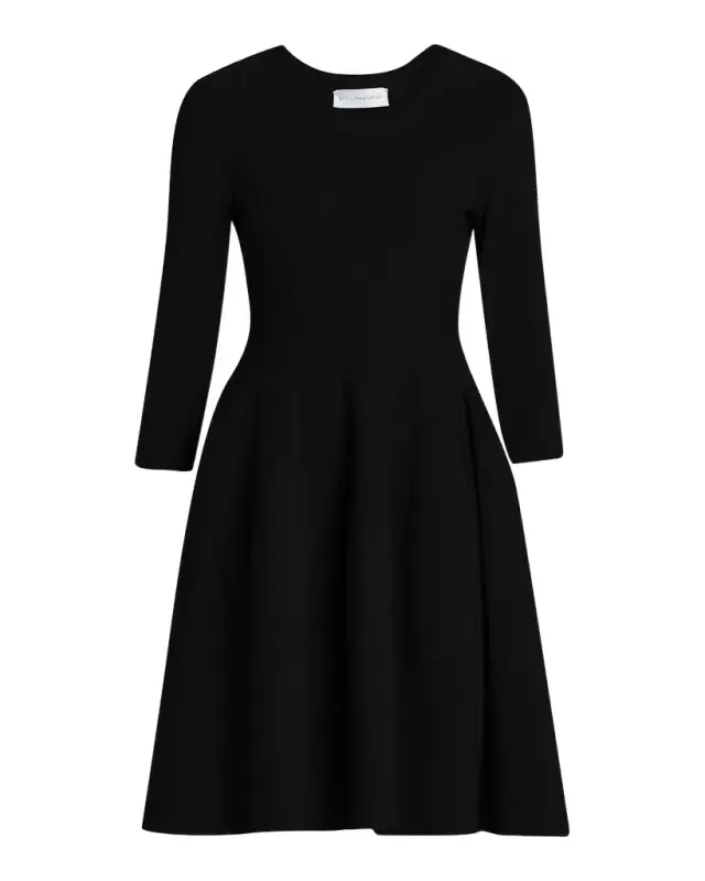 Stella McCartney Compact Knit Fit-And-Flare Knee-Length Dress