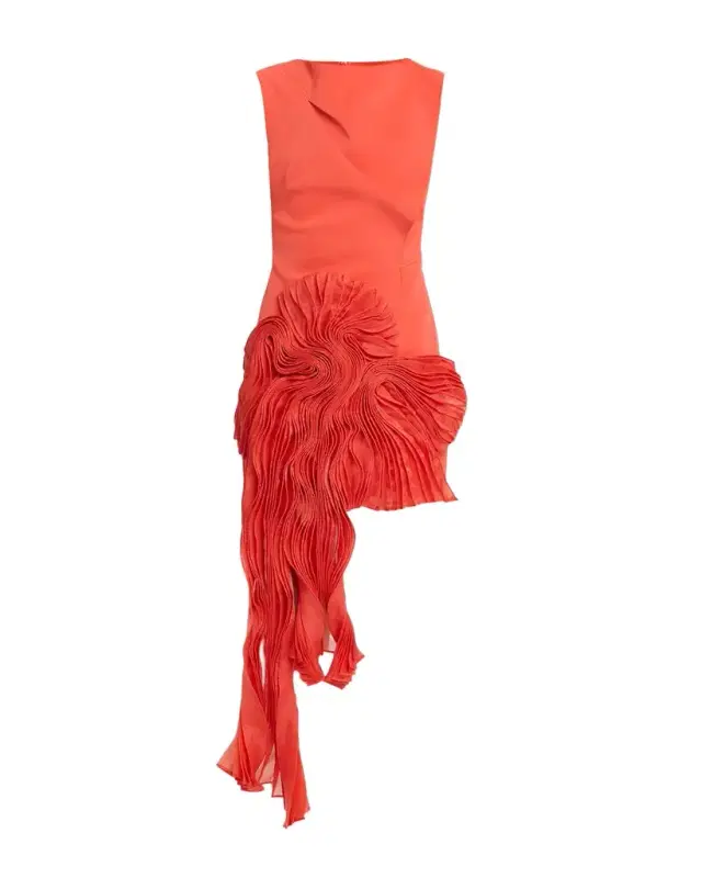 Acler Forever Young Aberleigh Organza-Drape Mini Dress