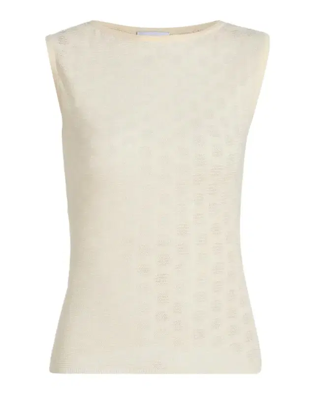 Tanya Taylor Charlisa Patterned Cotton-Blend Knit Top