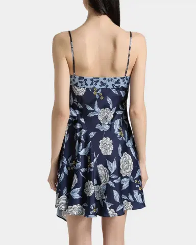 Tanya Taylor Antona Floral Crepe Wrap-Waist Mini Dress | Thumbnail 3