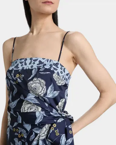Tanya Taylor Antona Floral Crepe Wrap-Waist Mini Dress | Thumbnail 5