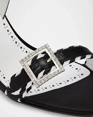 Manolo Blahnik Sumbasan Embellished-Buckle Slingback Sandals | Thumbnail 4