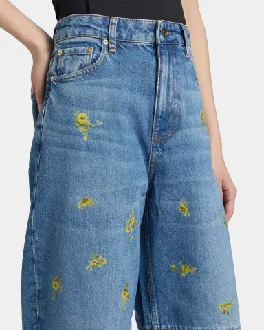 Ganni Printed Barrel-Leg Jeans | Thumbnail 5 Ganni Printed Barrel-Leg Jeans | Thumbnail 5