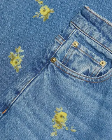 Ganni Printed Barrel-Leg Jeans | Thumbnail 6 Ganni Printed Barrel-Leg Jeans | Thumbnail 6