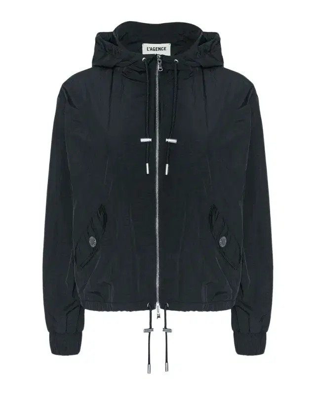 L 'Agence Miro Drawstring Hood Windbreaker