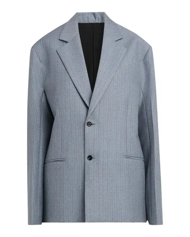 Bottega Veneta Striped Wool-Mohair Single-Breasted Jacket