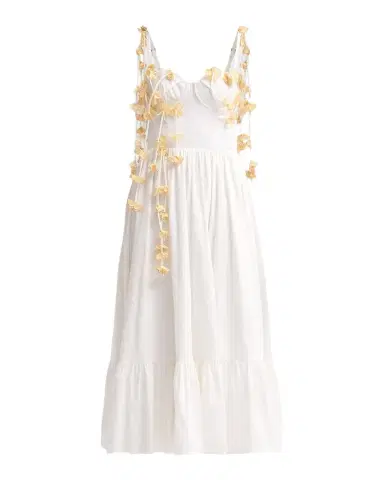 PatBo Floral Appliqué Bustier Midi Dress | Thumbnail 1 PatBo Floral Appliqué Bustier Midi Dress | Thumbnail 1