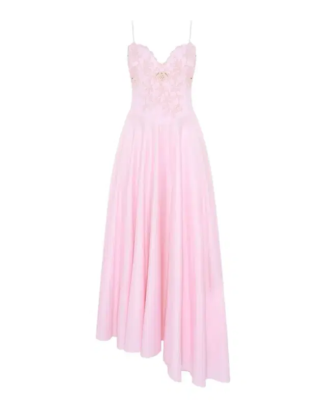 PatBO Lotus Floral Embroidered Corset-Inspired Maxi Dress