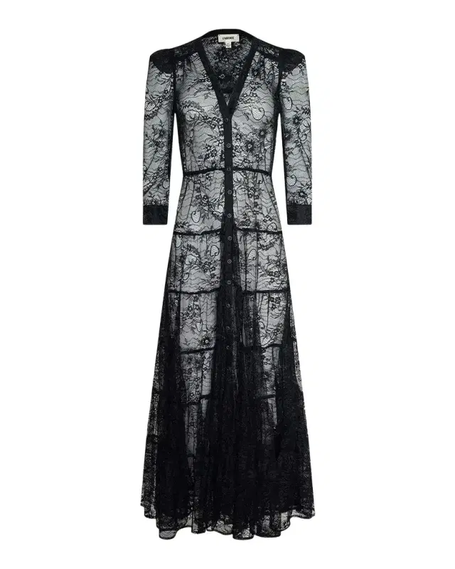 Seraphina Lace Tiered Maxi Dress