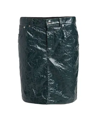 Marni Crinkled Faux-Leather Knee-Length Skirt | Thumbnail 1 Marni Crinkled Faux-Leather Knee-Length Skirt | Thumbnail 1