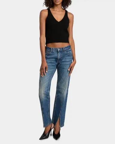 Brandon Maxwell Reese V-Neck Tank Top | Thumbnail 2