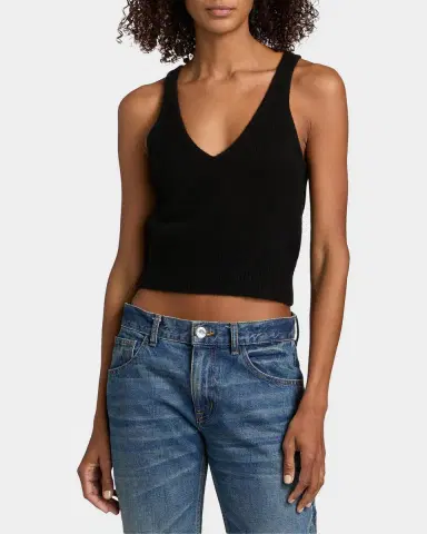Brandon Maxwell Reese V-Neck Tank Top | Thumbnail 4