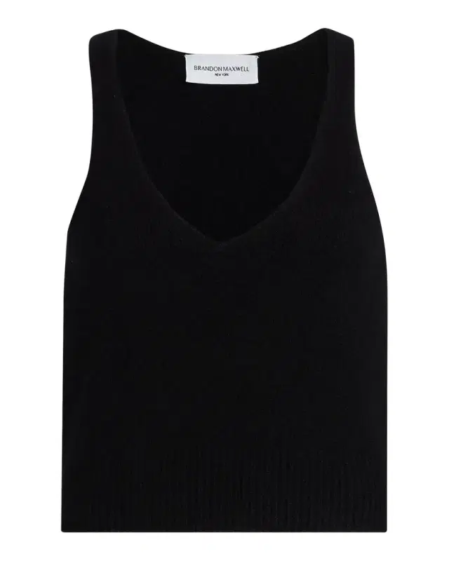 Brandon Maxwell Reese V-Neck Tank Top