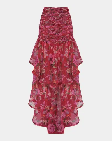 PatBo Peony Floral High-Low Midi Skirt | Thumbnail 5