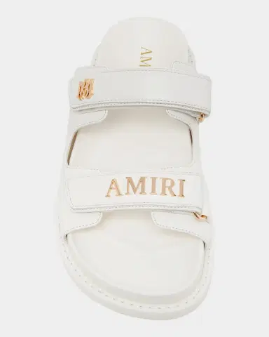 AMIRI Boardwalk Leather Two-Strap Sandals | Thumbnail 5
