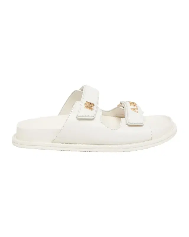 Amiri Boardwalk Leather Two-Strap Sandals