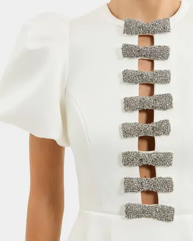 REBECCA VALLANCE Blaise Embellished-Bow Minidress | Thumbnail 5 REBECCA VALLANCE Blaise Embellished-Bow Minidress | Thumbnail 5
