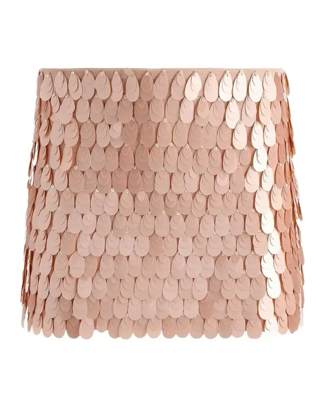 ALICE + OLIVIA Mace Paillette-Embellished Mini Skort