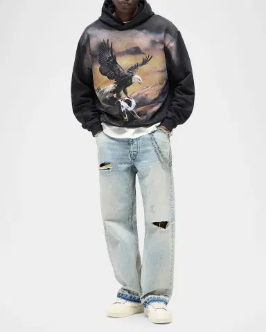 Represent Men's Graphic Cotton Hoodie | Thumbnail 2