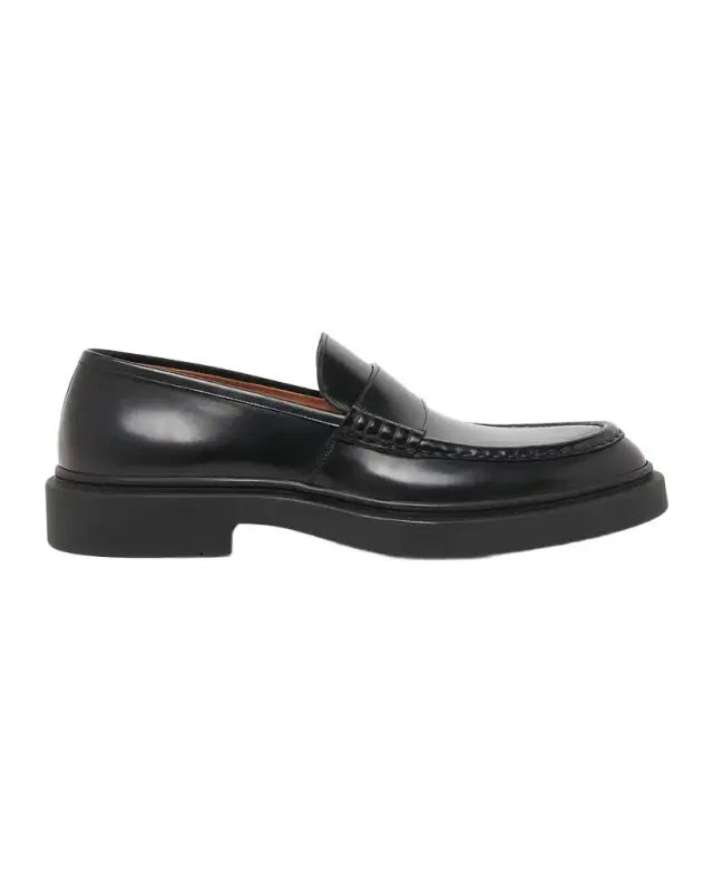 Jil Sander Men 's Leather Penny Loafers