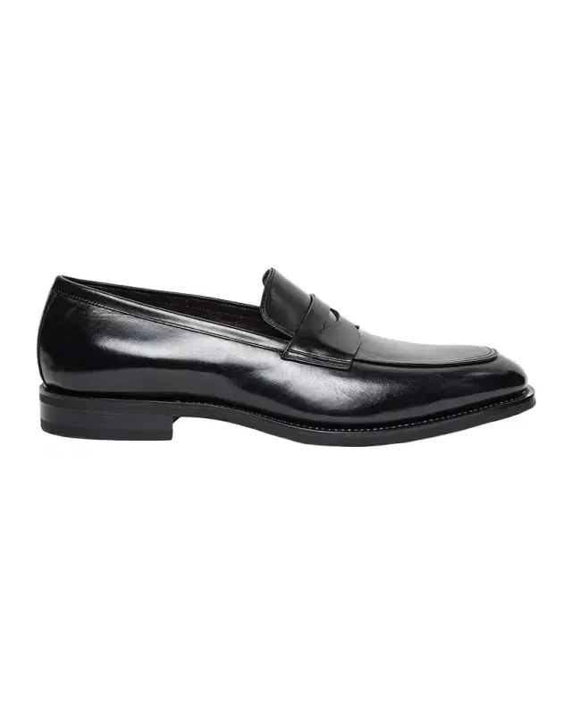 Santoni Men 's Gregor Leather Penny Loafers