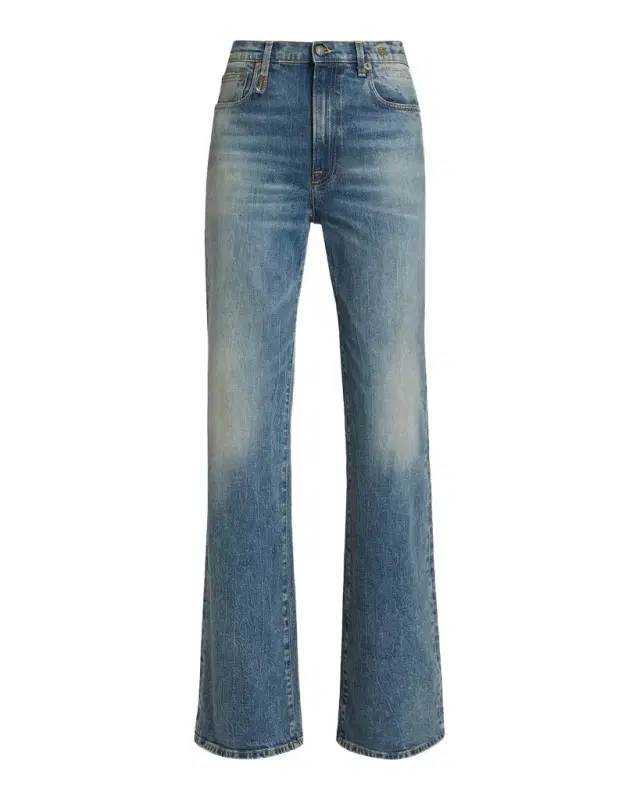 R13 Jane High-Rise Boot-Cut Jeans