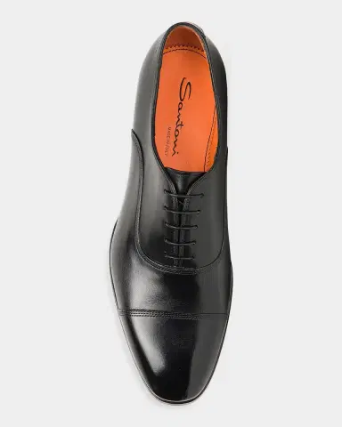 Santoni Men's Archier Leather Derbys | Thumbnail 2