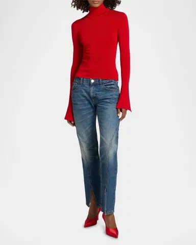 Brandon Maxwell The Dawson Turtleneck Top | Thumbnail 2 Brandon Maxwell The Dawson Turtleneck Top | Thumbnail 2