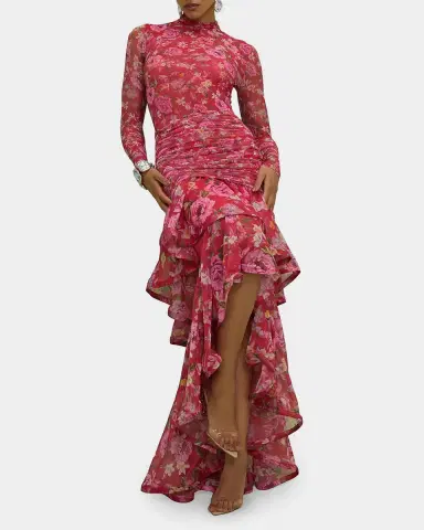 PatBo Peony Floral Mesh Bodysuit | Thumbnail 4